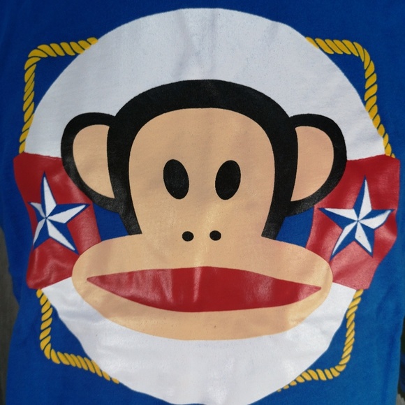 JR Men's Blue Paul Frank Cotton Graphic Tees - Picture 3 of 8